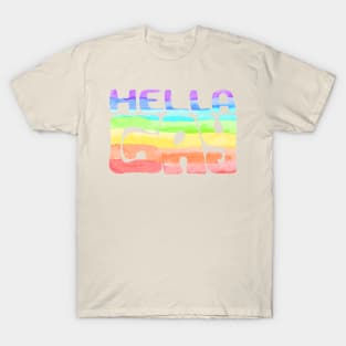 hella gay-watercolor T-Shirt